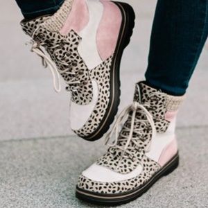 Print booties available in multiple sizes!